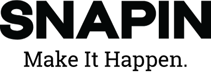 Snapin musta logo